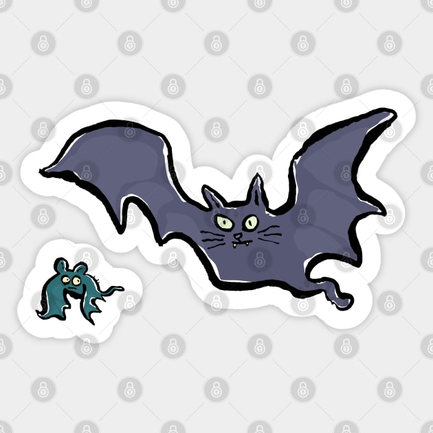 what the bat fears Sticker by greendeer